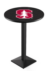 Stanford L217 Black Wrinkle Logo Table