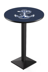 US Naval Academy L217 Black Wrinkle Logo Table