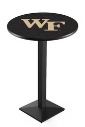 Wake Forest L217 Black Wrinkle Logo Table