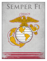 Marines Canvas Art 01