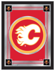 Calgary Flames Logo Mirror 01