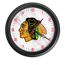 Chicago Blackhawks Indoor/Outdoor LED Clock