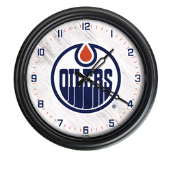Edmonton Oilers Indoor/Outdoor LED Clock