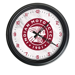 Indian Motorcycle Indoor/Outdoor LED Clock