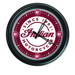 Indian Motorcycle Indoor/Outdoor LED Clock
