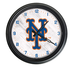 New York Mets Indoor/Outdoor LED Clock