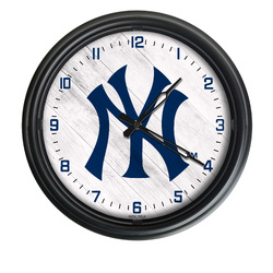 New York Yankees Indoor/Outdoor LED Clock
