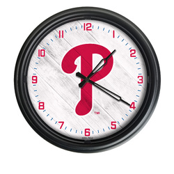 Philadelphia Phillies Indoor/Outdoor LED Clock
