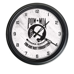 POW/MIA Indoor/Outdoor LED Clock