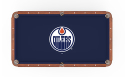 Edmonton Oilers Logo Billiard Cloth