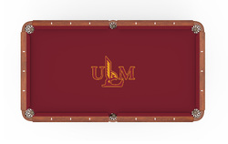 Louisiana Monroe Logo Billiard Cloth