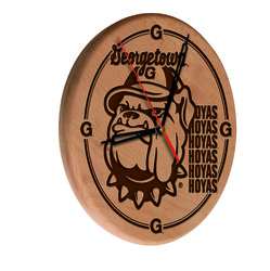 Georgetown Laser Engraved Wood Clock
