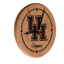Houston Laser Engraved Wood Clock