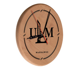 Louisiana Monroe Laser Engraved Wood Clock