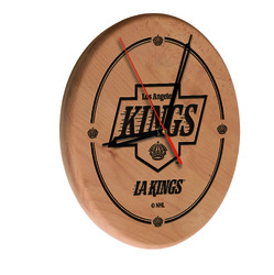 Los Angeles Kings Laser Engraved Wood Clock