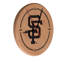 San Francisco Giants Laser Engraved Wood Clock