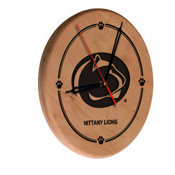Penn State Laser Engraved Wood Clock