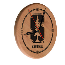 Stanford Laser Engraved Wood Clock
