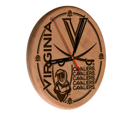 Virginia Laser Engraved Wood Clock