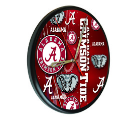 Alabama Crimson Tide Printed Wood Clock