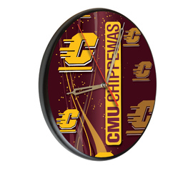 Central Michigan Printed Wood Clock