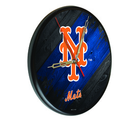New York Mets Printed Wood Clock