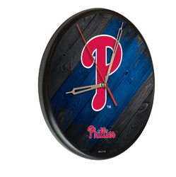 Philadelphia Phillies Printed Wood Clock