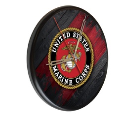 Marines Printed Wood Clock