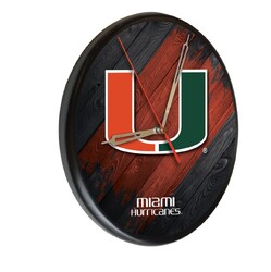 Miami Printed Wood Clock