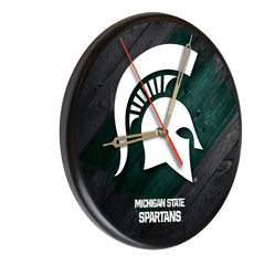 Michigan State Printed Wood Clock