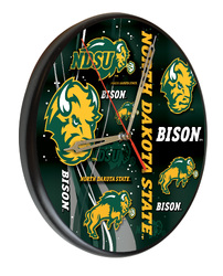 North Dakota State Printed Wood Clock