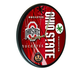 Ohio State Printed Wood Clock