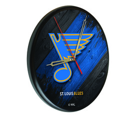 St. Louis Blues Printed Wood Clock