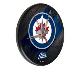 Winnipeg Jets Printed Wood Clock