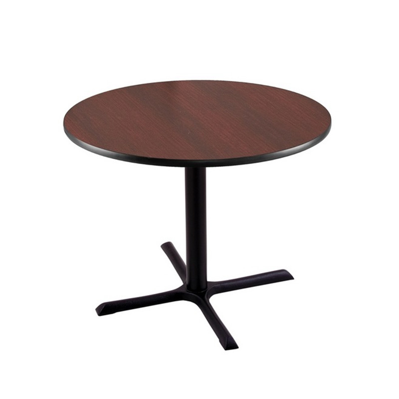 reversible cherry wood grain round table top 211 x style black base