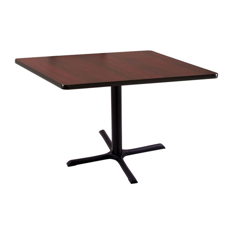 reversible cherry wood grain square table top 211 x style black base