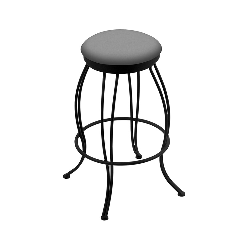3000 Georgian 1 Bar Stool black finish canter folkstone grey upholstery