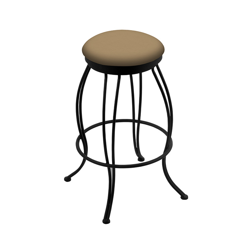 3000 Georgian 1 Bar Stool black finish canter sand upholstery