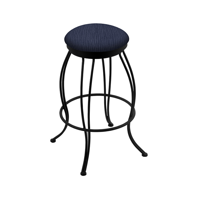 3000 Georgian 1 Bar Stool black finish graph anchor upholstery