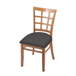 3130 Bristol Dining Chair Natural Beech Wood Canter Storm Upholstered Seat