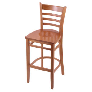 3140 Dakota Stationary Backed Bar Stool Medium Beech Wood Medium Wood Seat
