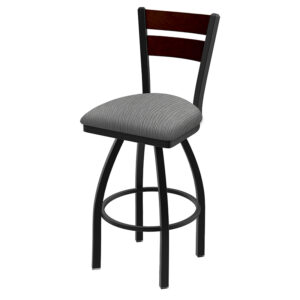 832 Thor stool black frame finish dark cherry maple back graph alpine seat