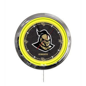 16 Inch Multi Color LED Clock Vegas Golden Knights Logo Chrome Casing