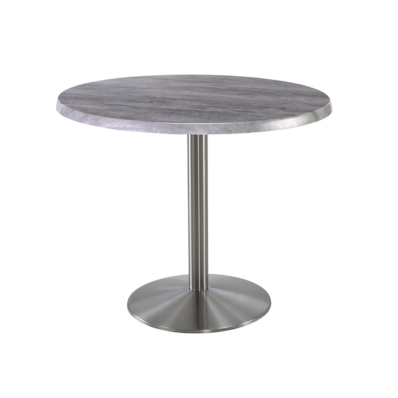 OD214 outdoor Table round stainless steel Base round enduro greystone top
