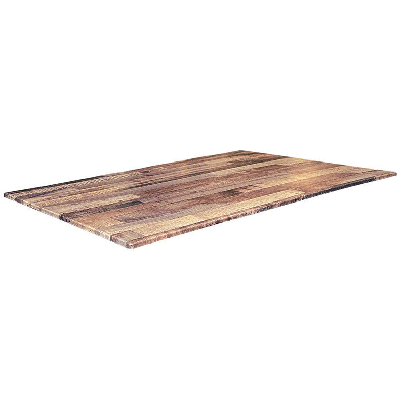 indoor outdoor euroslim 30 by 48 table top rustic finish