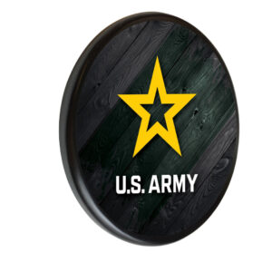Digitally printed wood sign Army Logo