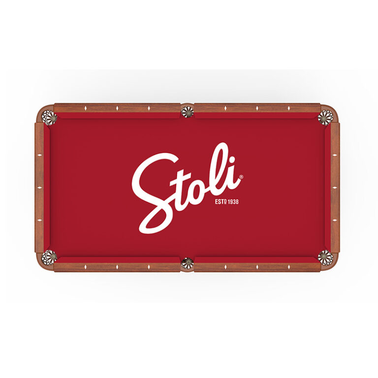 custom promotional hainsworth elite pro logo billiard cloth stoli red
