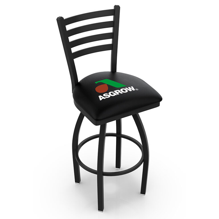 custom promotional L014 Jackie 2 black frame asgrow logo black seat