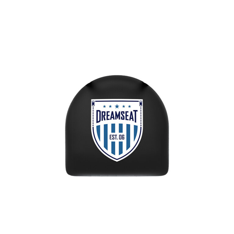 custom promotional L014 jackie 2 seat top dreamseat shield logo on black vinyl
