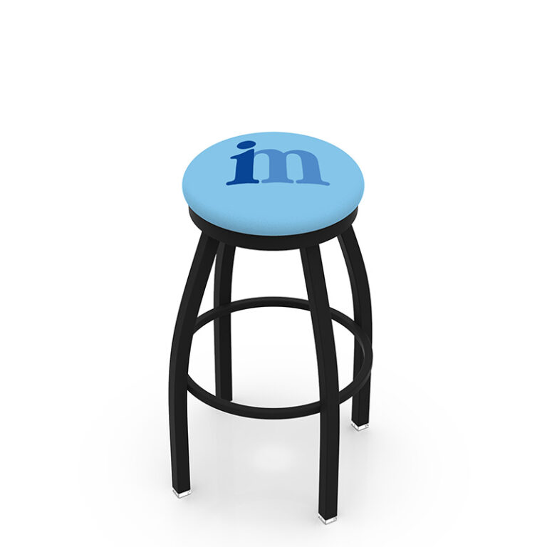 Promotional custom logo L8B2B Image Masters logo blue seat black frame